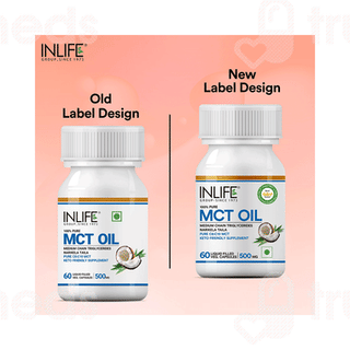 Inlife Mct Oil 500Mg Veg Capsule 60
