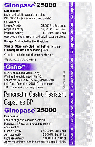 Ginopase 25000 Capsule 10