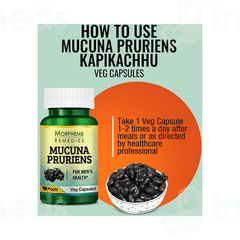 Morpheme Remedies Mucuna Pruriens Veg Capsule 60