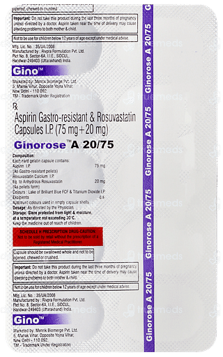 Ginorose A 20/75 Capsule 10