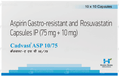Cadvast Asp 10/75 Capsule 10
