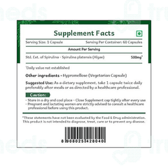 Herbs Wealth Spirulina Veg Capsule 60