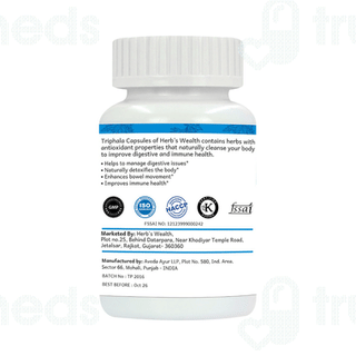 Herbs Wealth Triphala Veg Capsule 60