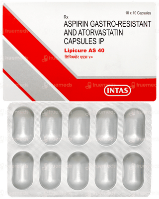 Lipicure As 40mg Capsule 10