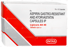 Lipicure As 40mg Capsule 10