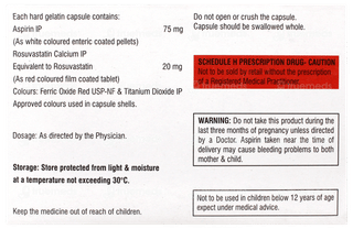 Rosuless A 20/75 Capsule 10