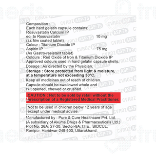 Cvroz Asp 75 Capsule 10