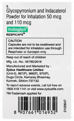 Indaglyn 50/110mcg Respicaps 30