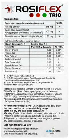 Rosiflex Trio+ Capsule 14