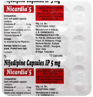 Nicardia 5 Capsule 15