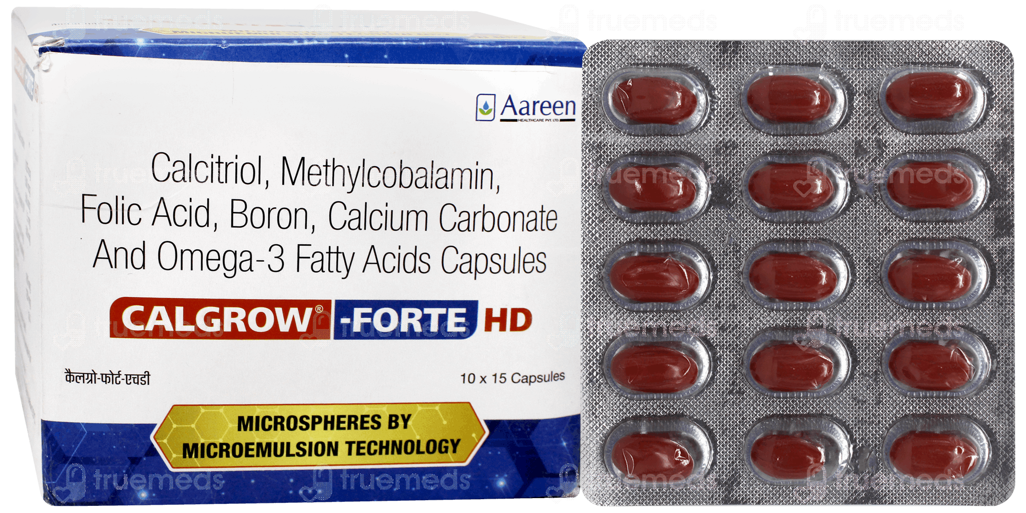 Calgrow Forte Hd Capsule 15 - Uses, Side Effects, Dosage, Price | Truemeds