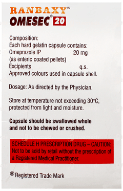 Omesec 20 Capsule 20 Omesec 20 Capsule 20