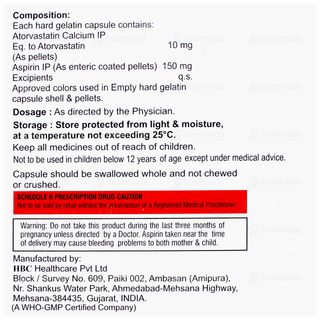 Lipitab Asp 10/150 Capsule 10