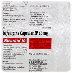 Nicardia 10 Capsule 15 Nicardia 10 Capsule 15
