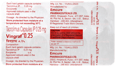 Vingraf 0.25 Capsule 10 Vingraf 0.25 Capsule 10