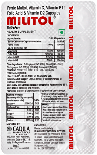 Militol Capsule 10
