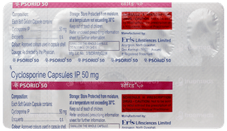Psorid 50 Capsule 10