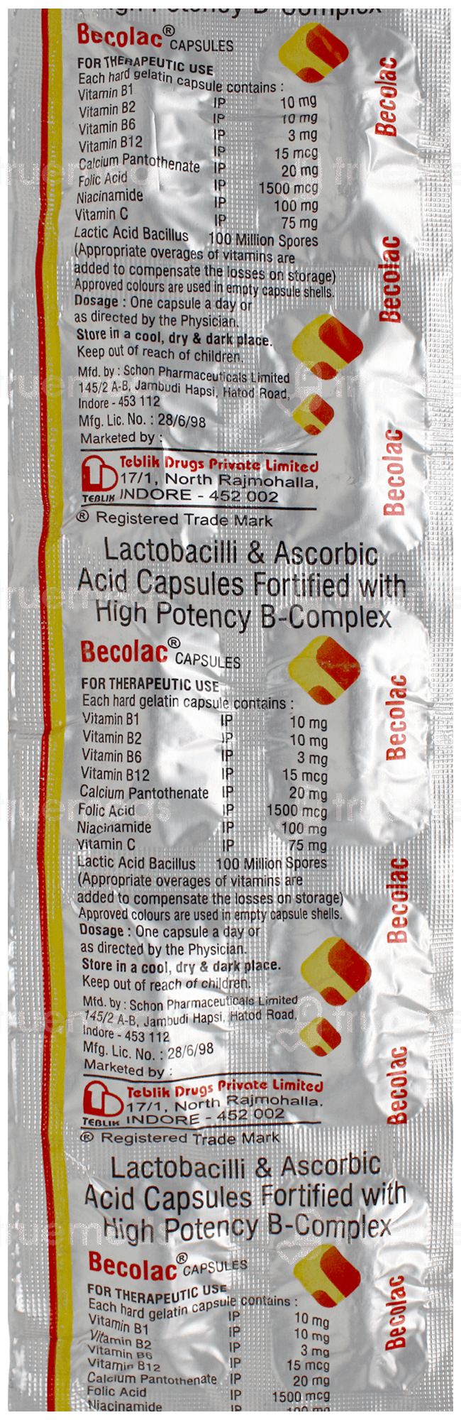 Becolac Capsule 10 - Uses, Side Effects, Dosage, Price | Truemeds