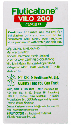 Fluticatone Vilo 200 Capsule 30