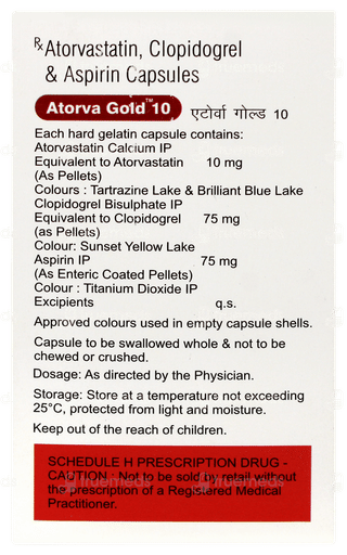 Atorva Gold 10 Capsule 10