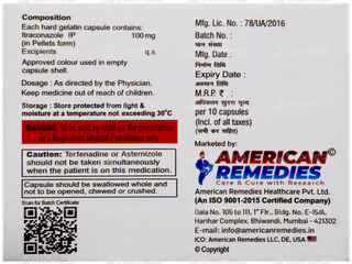 American Itrotab 100 Capsule 10