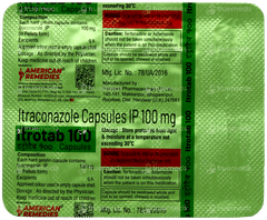 American Itrotab 100 Capsule 10 American Itrotab 100 Capsule 10
