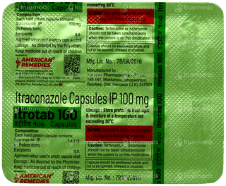 American Itrotab 100 Capsule 10