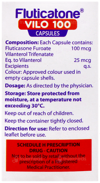 Fluticatone Vilo 100 Capsule 30