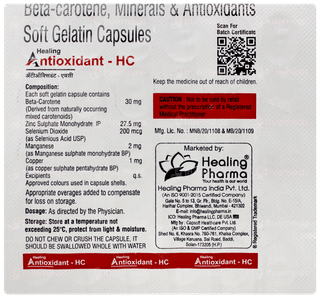 Healing Antioxidants Hc Capsule 30