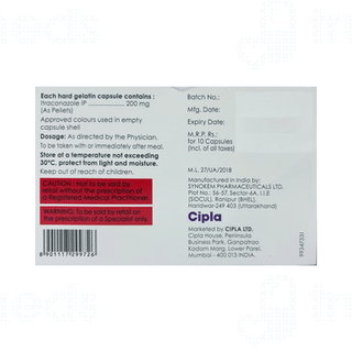 Itranox 200 Capsule 10