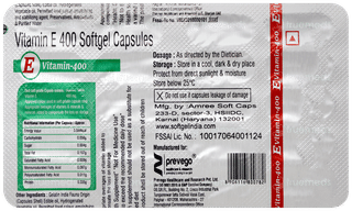 E Vitamin 400 Capsule 20