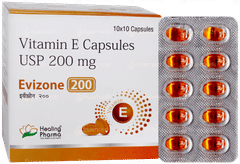 Evizone 200 Capsule 10