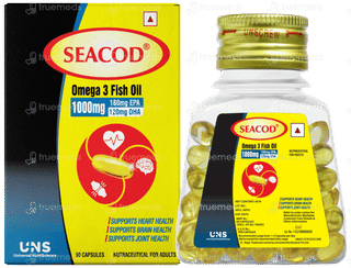 Seacod Omega 3 Fish Oil 1000mg Capsule 60