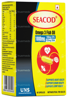 Seacod Omega 3 Fish Oil 1000mg Capsule 60