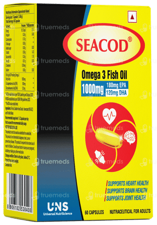 Seacod Omega 3 Fish Oil 1000mg Capsule 60