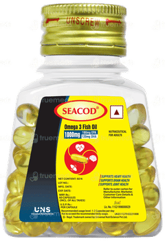 Seacod Omega 3 Fish Oil 1000mg Capsule 60