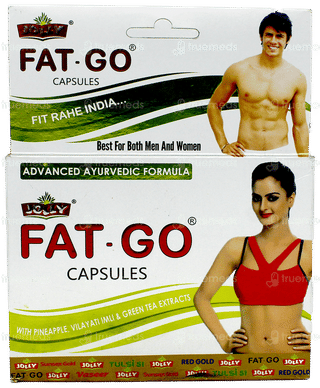 Jolly Fat Go Buy 2 Pack Of 60 Capsules & Get Fat Go Honey Syrup 250Ml Free