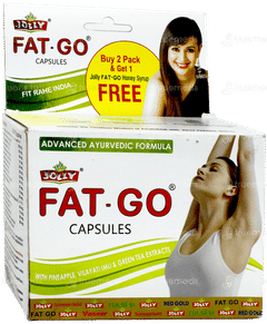 Jolly Fat Go Buy 2 Pack Of 60 Capsules & Get Fat Go Honey Syrup 250Ml Free