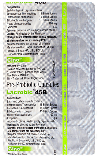 Lacrobic 45b Capsule 10