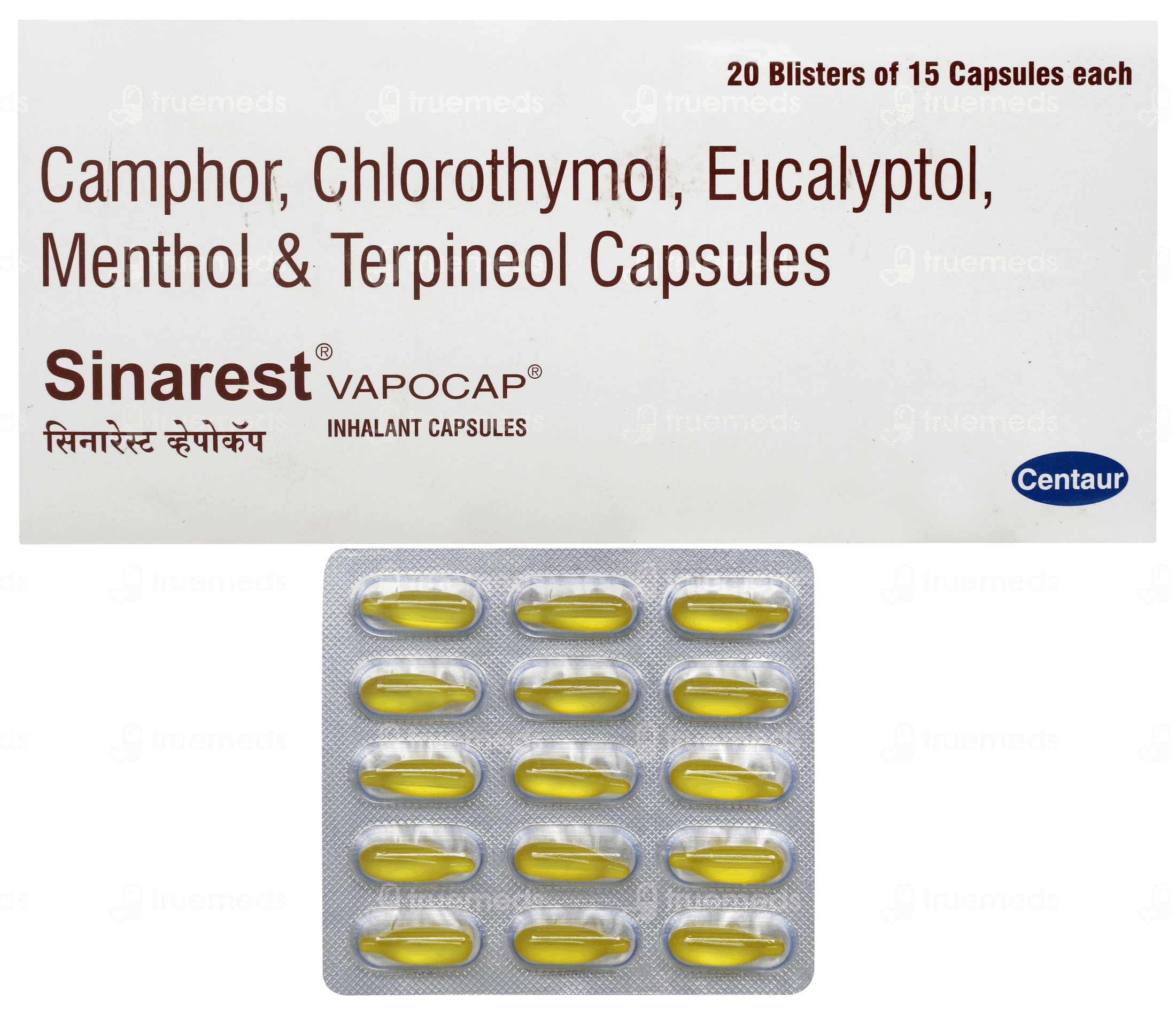 Vapocaps Sinarest Vapocaps Capsule 15 - Uses, Side Effects, Dosage, Price | Truemeds