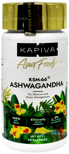 Kapiva Ayur Foods Ksm 66 Ashwagandha Capsule 60