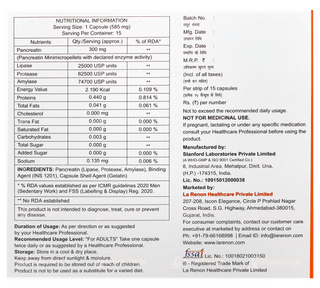 Pancrehenz 25000 Capsule 15