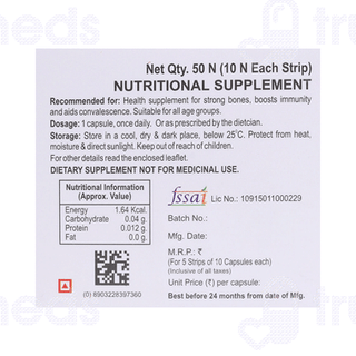 Baksons Vitamin D Plus Capsule 50