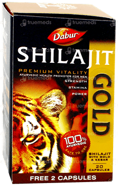 Dabur Shilajit Gold Capsule 20 +2 Free