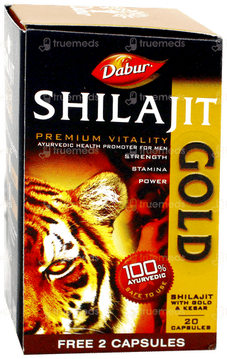 Dabur Shilajit Gold Capsule 20 +2 Free