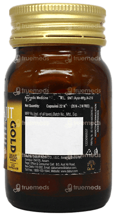 Dabur Shilajit Gold Capsule 20 +2 Free