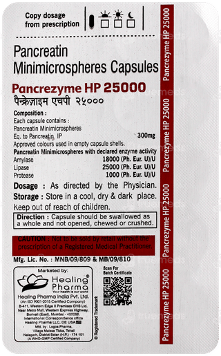 Pancrezyme Hp 25000 Capsule 10