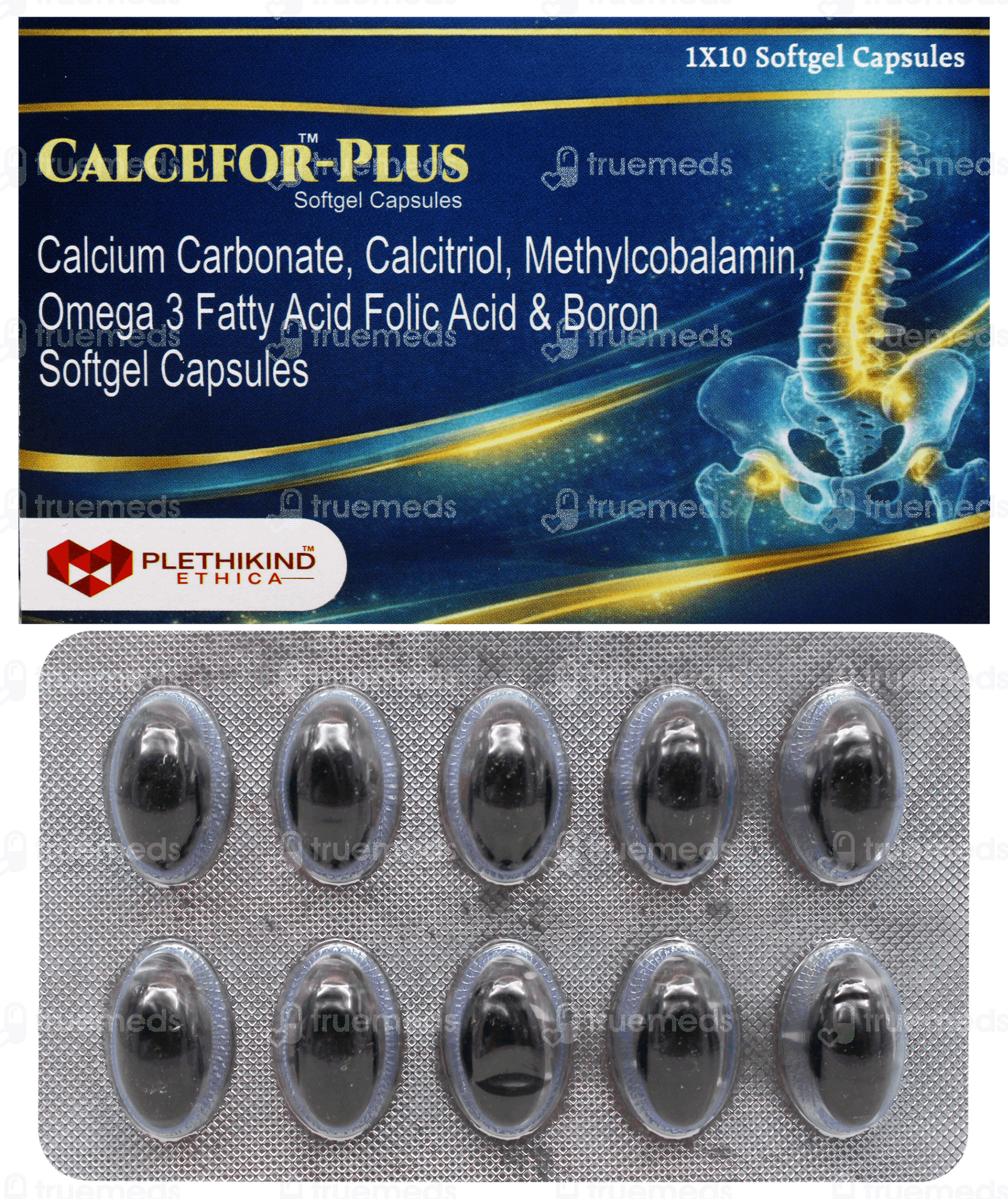 Calcefor Plus Softgel Capsule 10 - Uses, Side Effects, Dosage, Price ...