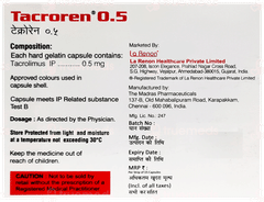Tacroren 0.5 Capsule 15