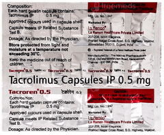 Tacroren 0.5 Capsule 15